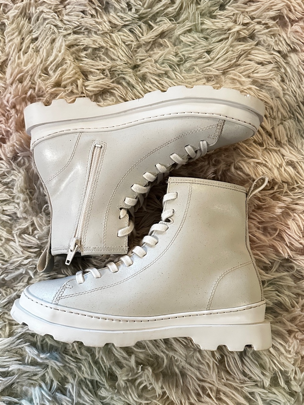Camper Brutus White MIRUM® Ankle Boots for Women Size 38 - Picture 6 of 14